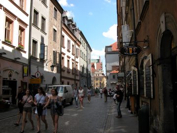 Warsaw old city streets