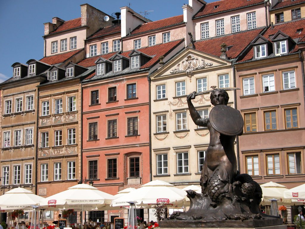 The Old Town mermaid statue