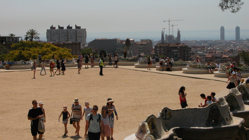 Park Güell terrace viewpoint