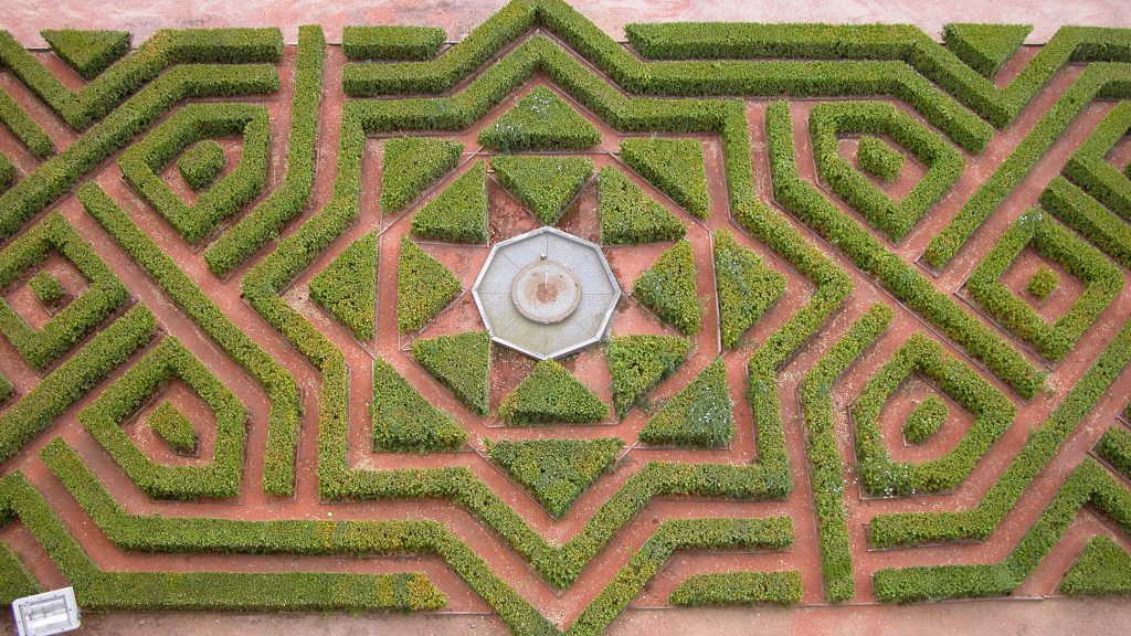 Garden at the Alcazar of Segovia