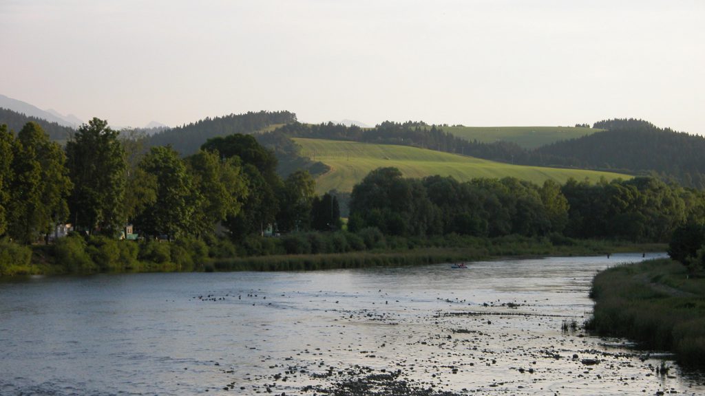 On the bridge between Poland and Slovakia