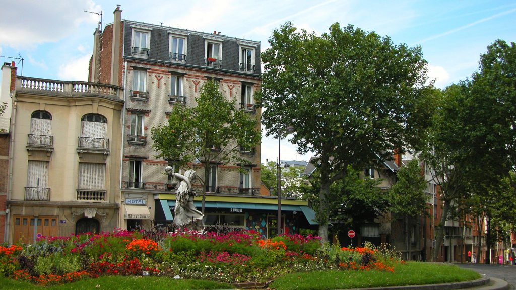 Outside Danube station in Paris