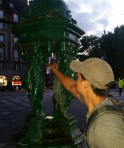 Public drinking fountains