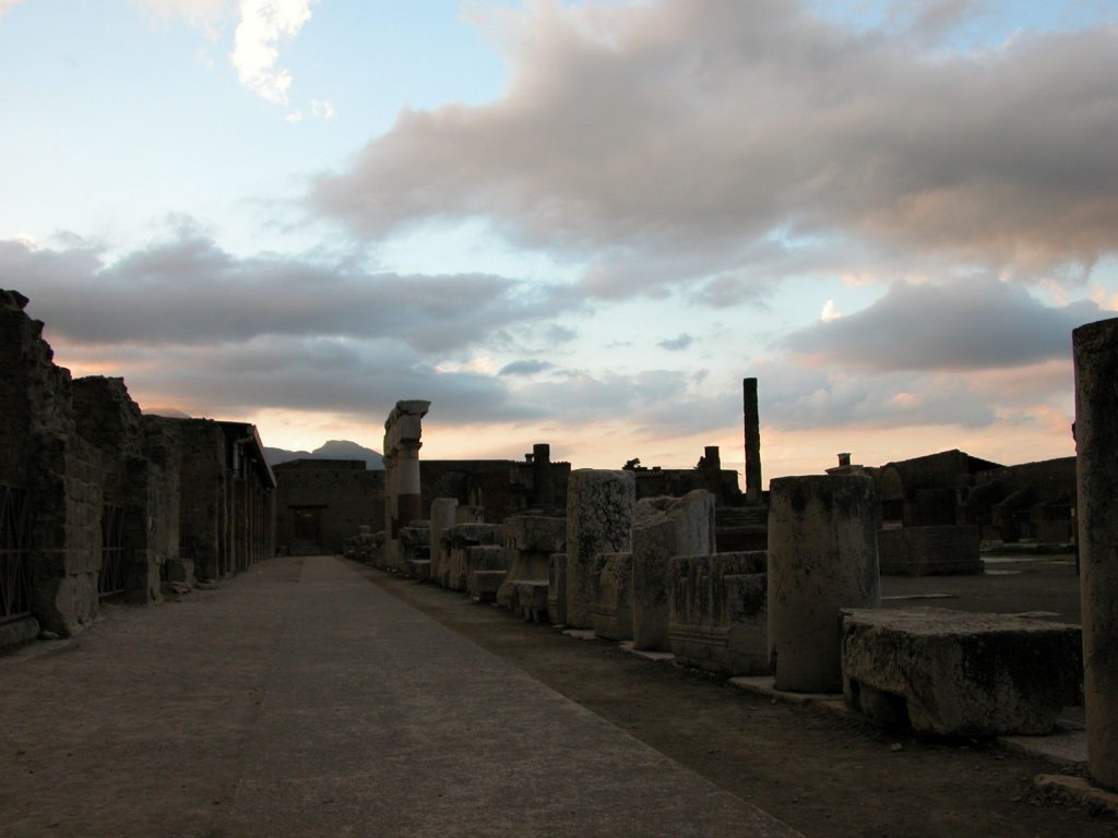 Pompeii sunset