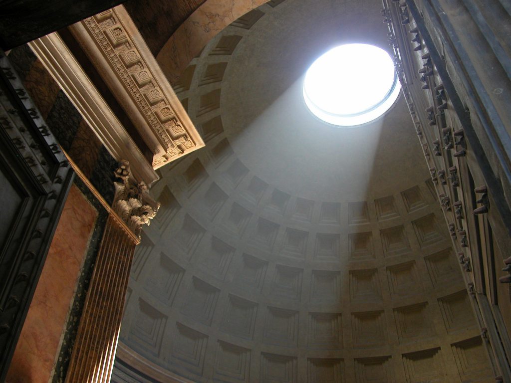 Skylight inside the Pantheon