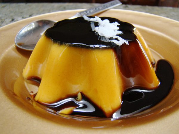 Sweet and soft flan - https://www.flickr.com/photos/veganfeast/4996853387