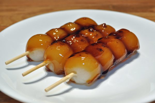 grilled dango in Osaka