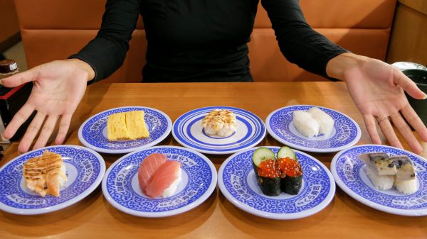 Kura Sushi in Osaka Japan